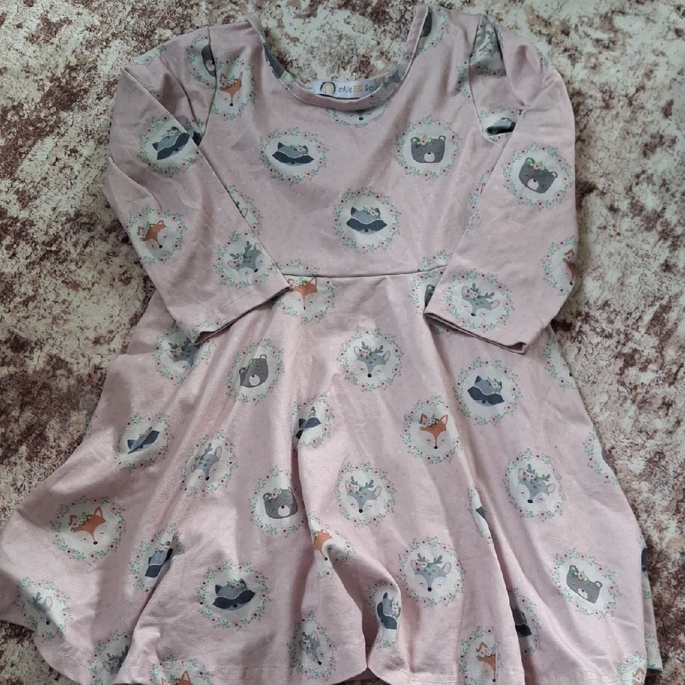 Okie and Lou Pink Floral Dress